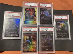2024 Magic the Gathering Secret Lair x Chucky Foil PSA Graded Set 9s Sequential! - Image 1