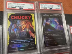 2024 Magic the Gathering Secret Lair x Chucky Foil PSA Graded Set 9s Sequential! - Image 4