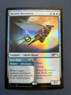 MTG Brazen Borrower - Secret Lair Drop Series (SLD) NM Foil - Image 1