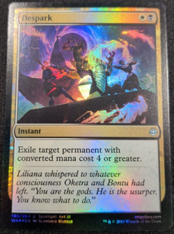 MTG Magic the Gathering Despark (190/334) War of the Spark NM FOIL - Image 1