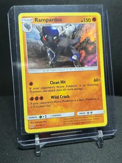 Rampardos 65/156 Holo Rare Pokemon 2018 Ultra Prism NM - Image 1