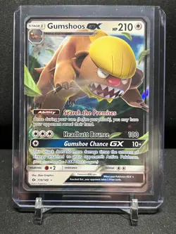 Gumshoos GX 110/149 Ultra Rare Holo Pokemon 2017 Sun & Moon NM - Image 1