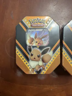 Pokemon TCG: V Powers Tin 2020- (2) Eevee Tins. - Image 2