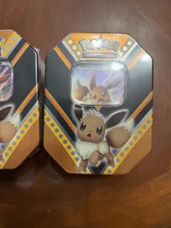 Pokemon TCG: V Powers Tin 2020- (2) Eevee Tins. - Image 3