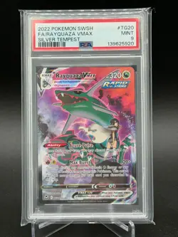 PSA 9 Rayquaza VMAX TG20 - Silver Tempest - Pokemon - Image 1
