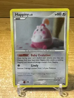 Happiny - 14/17 - Pokemon Pop Series 8 Holo Card HP Yuma Morii - Image 1