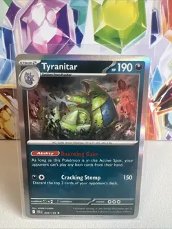 Pokemon TCG 2025 - Tyranitar Holo Rare 095/159 - Journey Together - NM! - Image 1