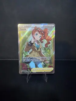 Pokemon TCG Sword & Shield Rebel Clash Sonia Trainer 192/192 Ultra Rare NM/MINT - Image 1