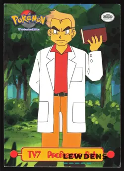 Professor Oak TV7 - Pokemon Topps Series 1 Puzzle Top Right - TV Animation US 2 - Image 1