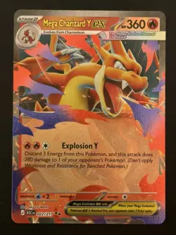 Mega Charizard Y ex 022/217 Ascended Heroes English Pokemon TCG - Image 1
