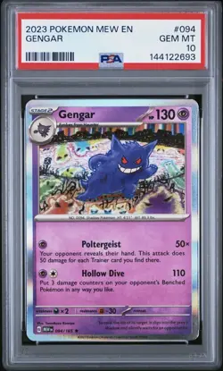 Gengar 094/165 Pokemon Scarlet & Violet 151 Holo PSA 10 - Image 1