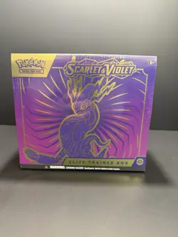 Scarlet & Violet Base Set Elite Trainer Box (Miraidon) Pokemon TCG New/Sealed 820650853418 - Image 1