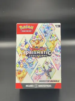 Pokemon TCG SV8.5 Prismatic Evolutions Booster Bundle 6 Packs - Factory Sealed - Image 1