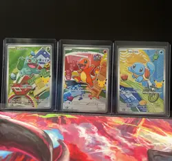 Pokemon First Partner Series 1 Bulbasaur 037 Charmander 038 Squirtle 039 Kanto - Image 1