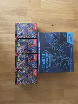 Pokemon TCG Phantasmal Flames Elite Trainer Box and 4 Booster Bundles! Sealed - Image 1