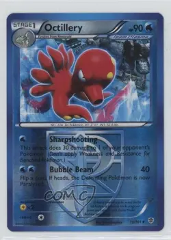 Octillery Reverse Foil Pokemon Black & White Plasma Blast #19 - Image 1
