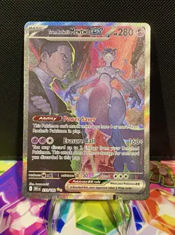 Team Rocket's Mewtwo ex 231/182 Sv10: Destined Rivals SIR Pokemon TCG - LP - Image 1