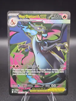 Mega Charizard X Ex 109/94 Ultra Rare Full Art Phantasmal Flames Pokemon TCG NM - Image 1
