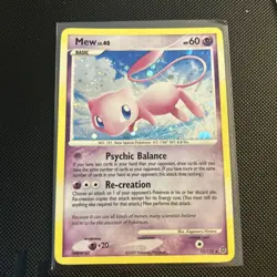 Pokemon 2007 Rare Holo Mew 15/132 Diamond and Pearl Secret Wonders - Image 1