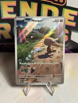 Paldean Wooper 102/094 Illustration Rare English Pokemon ME02 Phantasmal Flames - Image 1