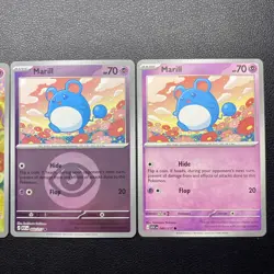 Marill 232/217 Illustration Rare Pokemon Ascended Heroes w/ Base & Reverse Holo - Image 3