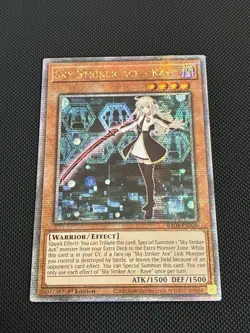 Yugioh Sky Striker Ace - Raye RA04-EN026 Quarter Century Secret Rare 1st Ed. NM - Image 1