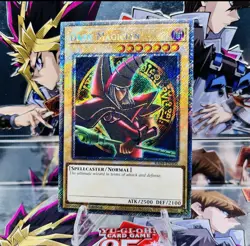 Yugioh Dark Magician (Arkana) RA04-EN106 Platinum Secret Rare 1st Ed Near Mint - Image 1