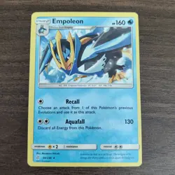 Empoleon 56/236 - NM SM Cosmic Eclipse - 2019 Rare Pokemon TCG Card - Image 1