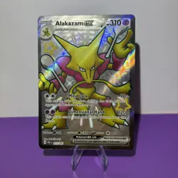 Pokemon Cards Alakazam ex 215/091 Paldean Fates Shiny Ultra Rare - Image 1