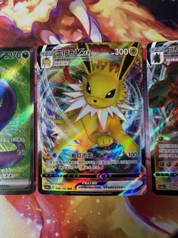 Lot of 3 Chinese Pokemon Cards NM: Arbok ex SR, Jolteon VMAX, Coalossal VMAX - Image 3