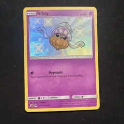 Pokemon TCG Inkay SV17/SV94 Hidden Fates Shiny Vault Holo Rare Card - Image 1