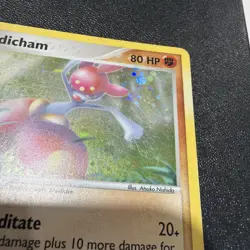 Pokemon Card TCG 2004 - Medicham Hidden Legends 10/101 Holo SWIRL - Image 3