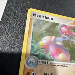 Pokemon Card TCG 2004 - Medicham Hidden Legends 10/101 Holo SWIRL - Image 4