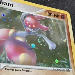 Pokemon Card TCG 2004 - Medicham Hidden Legends 10/101 Holo SWIRL - Image 5