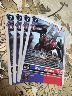 Digimon Card Game Playset WarGrowlmon BT21-076 U World Convergence - Image 1
