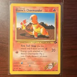 Pokemon Blaine's Charmander 60/132 Gym Challenge Card - Image 1