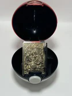 1999 Pokemon Burger King 23K Gold-Plated Charizard Card Poke Ball (No Box/Cert.) - Image 1
