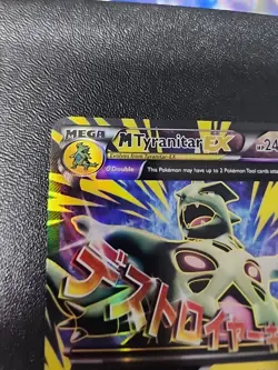 M Tyranitar EX Ancient Origins 92/98 Full Art Pokemon Card 2015 English RARE! - Image 2