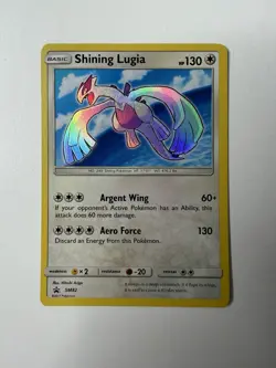 Pokemon TCG Shining Lugia SM82 Sun Moon Black Star Promo Card - Image 1