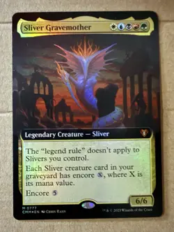 Sliver Gravemother 0777 Commander Masters Mythic Foil Legendary Creature MTG - Image 1