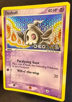 Duskull 58/107 2005 EX Deoxys Pokemon Card TCG Reverse Holo Stamped - Lp - Image 2