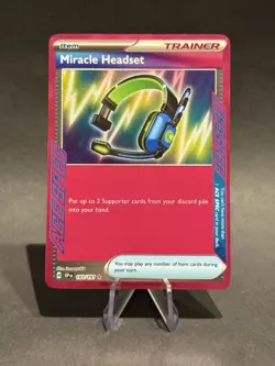 Pokemon TCG Miracle Headset 183/191 Sv08: Surging Sparks Holo - Image 1