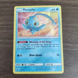 Manaphy 25/73 - VLP HOLO RARE Shining Legends - 2017 Pokemon TCG Card - Image 1