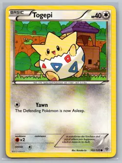POKEMON 2012 TOGEPI PLASMA STORM 102/135 COMMON NON FOIL - Image 1
