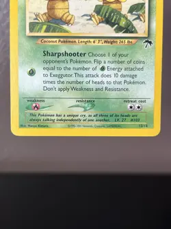 Pokemon Exeggutor 13/18 Southern Islands 2001 Regular Rare LP WotC Promo Vintage - Image 5