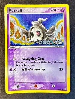 Duskull 58/107 2005 EX Deoxys Pokemon Card TCG Reverse Holo Stamped - Lp/Vlp - Image 1