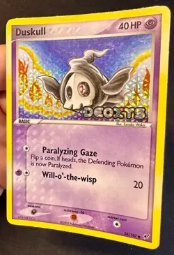 Duskull 58/107 2005 EX Deoxys Pokemon Card TCG Reverse Holo Stamped - Lp/Vlp - Image 2