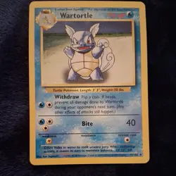Pokemon Card Wartortle 63/130 Base Set 2 RARE WOTC W STAMP- LP B3 - Image 1