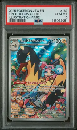2025 POKEMON JTG EN-JOURNEY TOGETHER ILLUSTRATION RARE IONO'S KILOWATTREL PSA 10 - Image 1