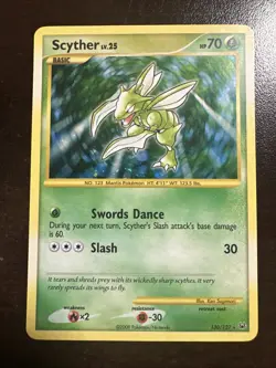 Scyther 130/127 Secret Rare Pokemon TCG Platinum MINOR DMG - Image 1